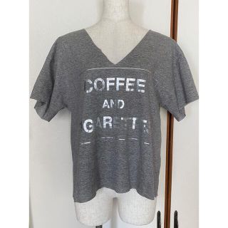 レイミー(LAYMEE)のレイミー 薄手 切りっぱなし バックスリット ロゴtシャツ 日本製(Tシャツ(半袖/袖なし))