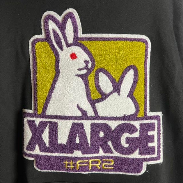 【最高デザイン】 FR2 XLARGE 限定コラボ パーカー パイルロゴ