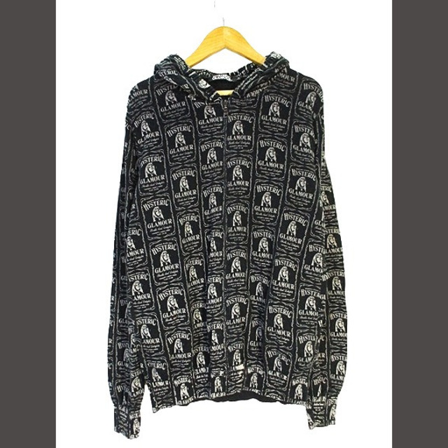 HYSTERIC GLAMOUR パーカー フーディー ジップアップ 黒 M - パーカー