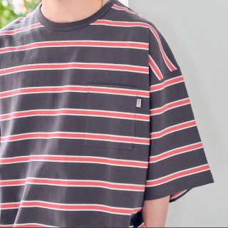 レイジブルー(RAGEBLUE)の【SIGNAL SPORTS】マルチボーダービッグポケT 美品 Lサイズ(Tシャツ/カットソー(半袖/袖なし))