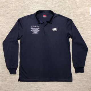 カンタベリー(CANTERBURY)のカンタベリー ラガーシャツ Lサイズ　ネイビー(Tシャツ/カットソー(七分/長袖))