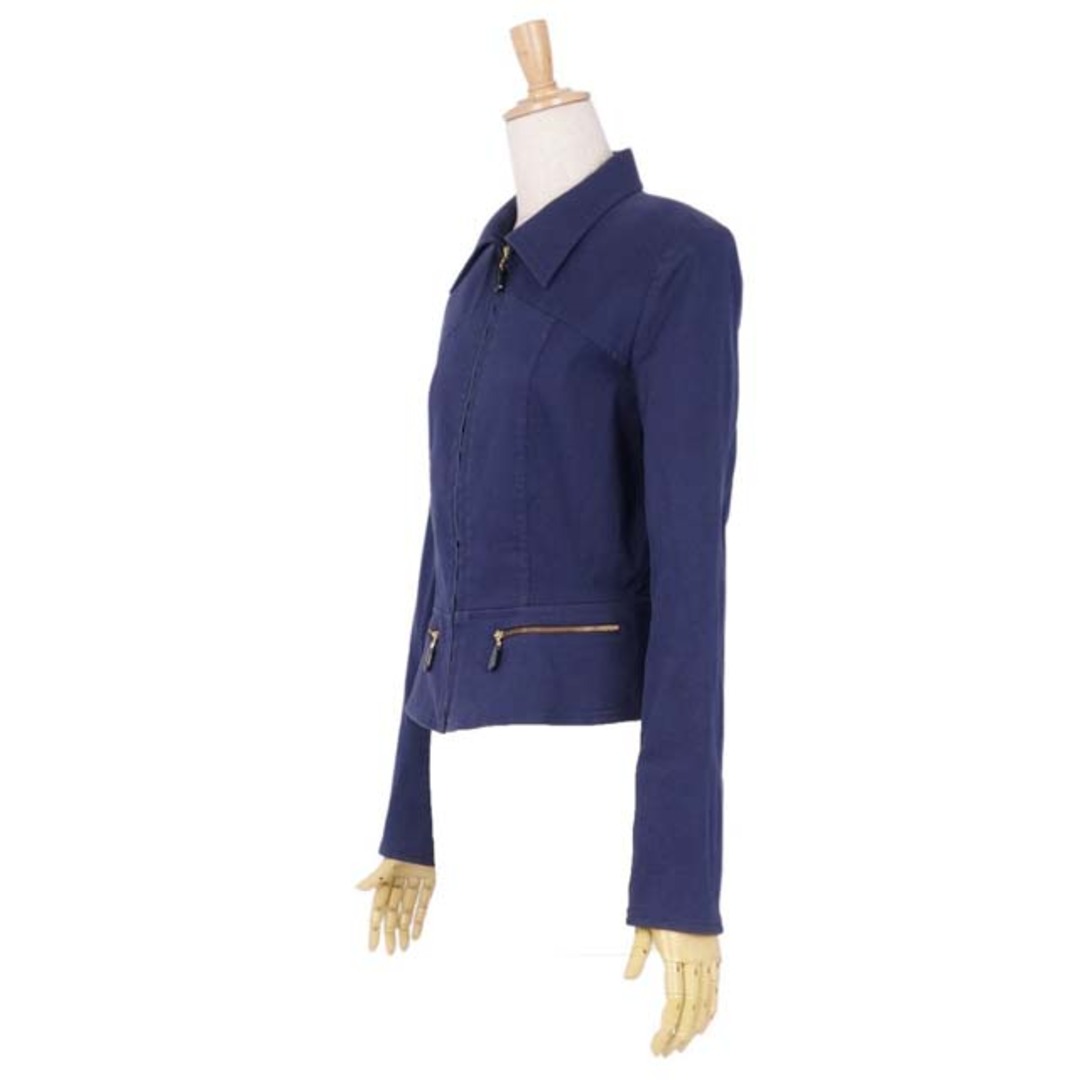Christian Dior(クリスチャンディオール)のVintage クリスチャンディオール ジャケット ブルゾン レディース M 紺 レディースのジャケット/アウター(その他)の商品写真