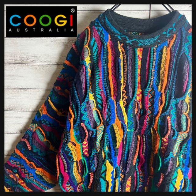 COOGI - 【激レア】coogi クージー 立体 編込み 3Dニット 即完売モデル