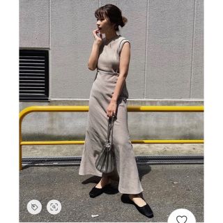 CAPRICIEUX LE'MAGE ピーチサテンマーメイドスカート