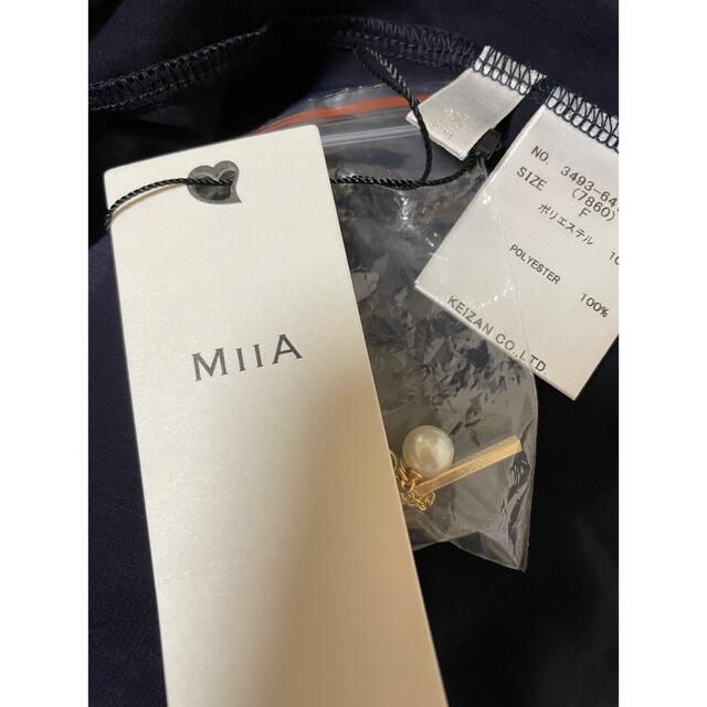 MIIA(ミーア)の値下げ☆MIIA トップス　ネイビー レディースのトップス(カットソー(半袖/袖なし))の商品写真