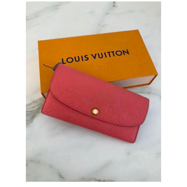 LOUIS VUITTON(ルイヴィトン)のルイヴィトン　財布　アンプラント　モノグラム　長財布　人気　ピンク　くすみ　美品 レディースのファッション小物(財布)の商品写真