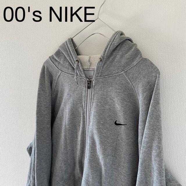 00'sNIKEナイキスウェットトレーナーグレー灰メンズ長袖コムドットmMやまと