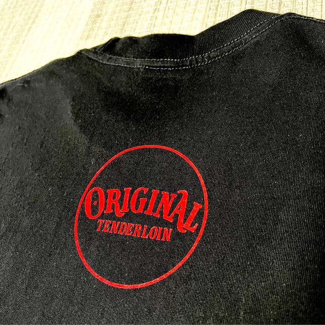 人気品! TENDERLOIN 半袖 Tシャツ TEE PC ブラック 黒赤 M