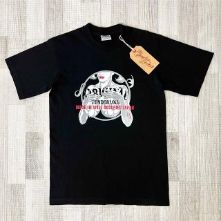 テンダーロイン(TENDERLOIN)の人気品！ TENDERLOIN 半袖 Tシャツ TEE PC ブラック 黒赤 M(Tシャツ/カットソー(半袖/袖なし))