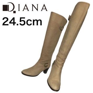 ダイアナ(DIANA)の★大人気★ダイアナ　ニーハイブーツ　バックジップ　バックル　2WAY 24.5(ブーツ)