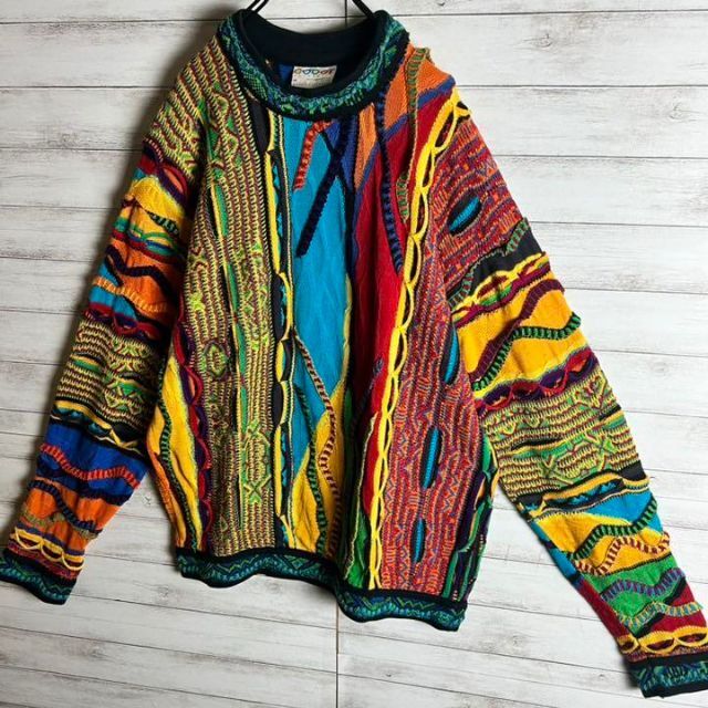 【激レア】coogi クージー 立体 編込み 3Dニット 即完売モデル 希少