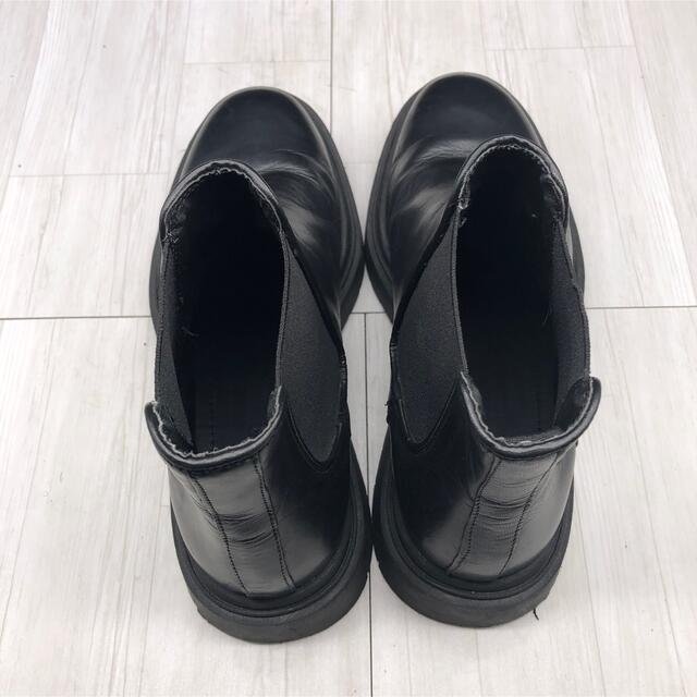 ZARA(ザラ)のZARA ザラ サイドゴアブーツ 41 レザー ショートブーツ ブラック 2 メンズの靴/シューズ(ブーツ)の商品写真