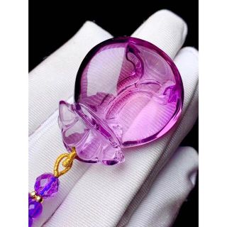 天然】アメジスト ネックレス 35*29*15mmの通販 by Rui|ラクマ