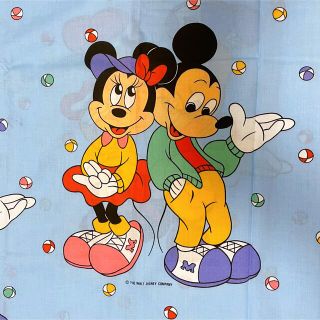 ディズニー(Disney)のミッキーミニー ビンテージシーツ (生地/糸)