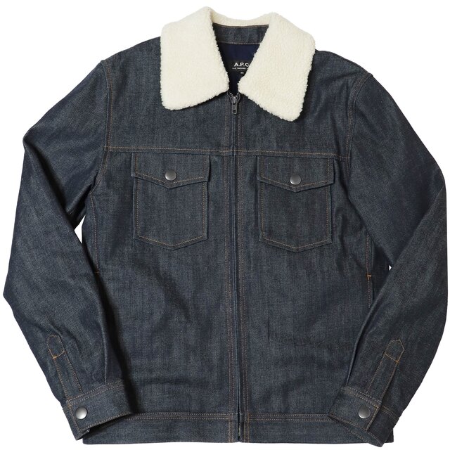 A.P.C(アーペーセー)の★極美品★定価4,2万★A.P.C.★アーペーセー★ボアジャン★デニム ブルゾン メンズのジャケット/アウター(Gジャン/デニムジャケット)の商品写真