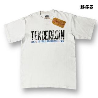 テンダーロイン(TENDERLOIN)の人気品！ TENDERLOIN 半袖 Tシャツ TEE QB ホワイト 白黒 M(Tシャツ/カットソー(半袖/袖なし))