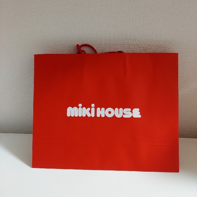 mikihouse(ミキハウス)の【未使用】ミキハウス　紙袋 レディースのバッグ(ショップ袋)の商品写真