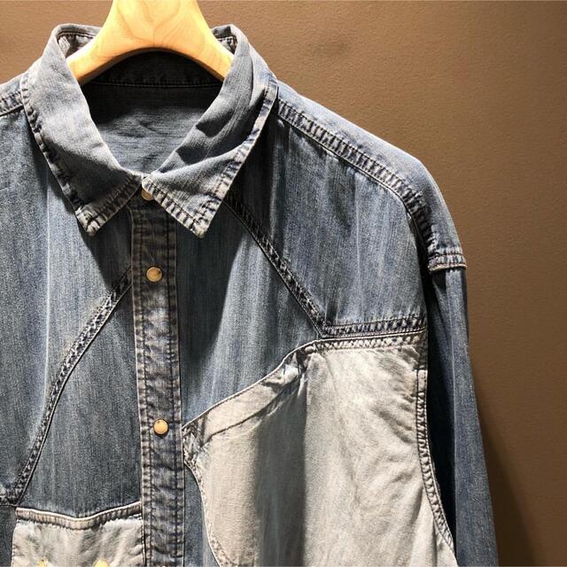 BEAMS(ビームス)のSSZ midnight denim shirt  L メンズのトップス(シャツ)の商品写真