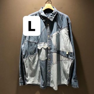 SSZ midnight denim shirt  M ブルー