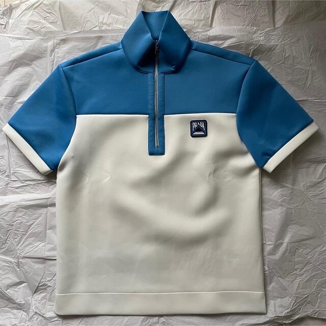 PRADA(プラダ)のPRADA Blue Sporty CutSewn 19ss メンズのトップス(Tシャツ/カットソー(半袖/袖なし))の商品写真