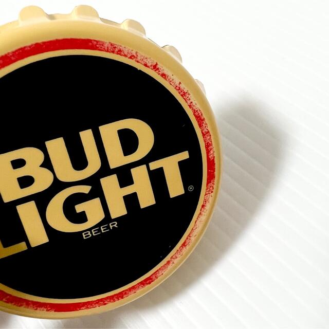 希少品！ BUD LIGHT バドライト ビア ビール 栓抜き キーホルダー 白