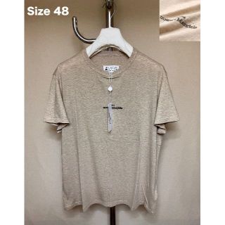 マルタンマルジェラ(Maison Martin Margiela)の新品 48 マルジェラ 21aw ロゴ反転Tシャツ ベージュ 2126(Tシャツ/カットソー(半袖/袖なし))