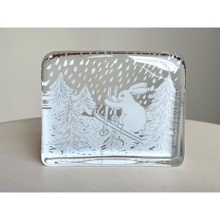 イッタラ(iittala)の美品 Bunny Skiing ガラスカード ヘルヤ イッタラ アラビア(置物)