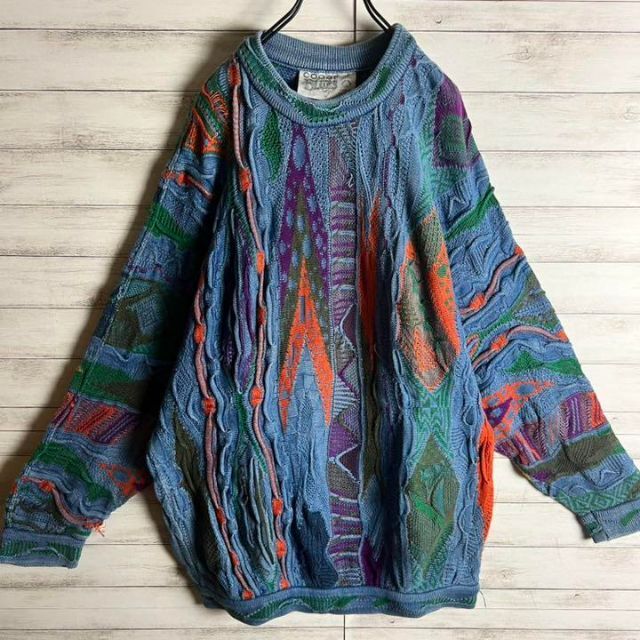 【激レア】coogi クージー 編込み ニット 即完売モデル 希少 入手困難 1