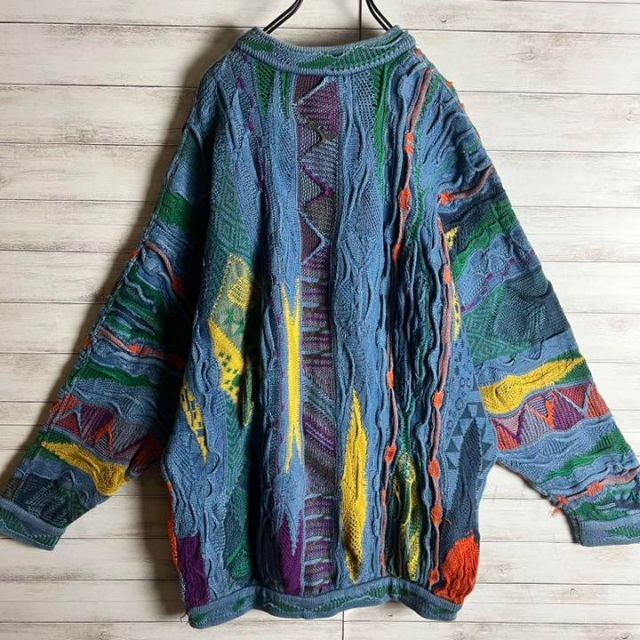 【激レア】coogi クージー 編込み ニット 即完売モデル 希少 入手困難 6