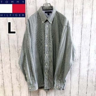 トミーヒルフィガー(TOMMY HILFIGER)の輸入古着 ◆トミーヒルフィガー 長袖シャツ メンズ 刺繍ロゴ オーバーサイズ(シャツ)