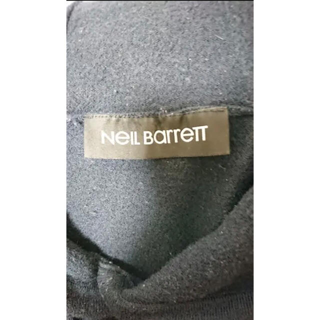 BLACKBARRETT by NEIL BARRETT(ブラックバレットバイニールバレット)の【Neil Barrett】 パーカー ブラック 半起毛 メンズのトップス(パーカー)の商品写真