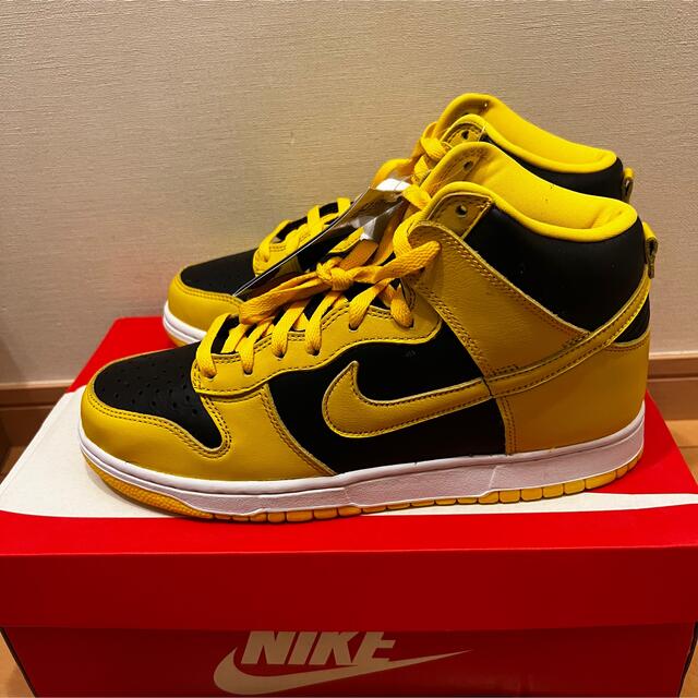 新品未使用 NIKE DUNK HIGH BLACKVARSITY MAIZE