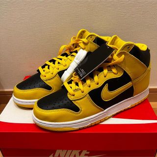 新品未使用 NIKE DUNK HIGH BLACKVARSITY MAIZE