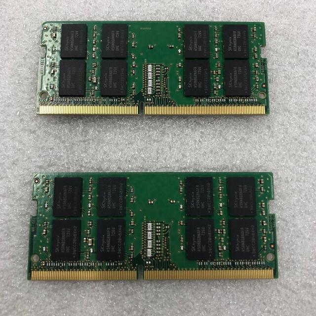 Skhynix製メモリ16GB 2Rx4 PC4-2400T 16GB×2枚