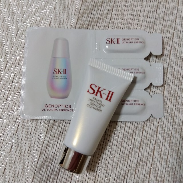 SK-II(エスケーツー)のSK−Ⅱ ジェントルクレンザー＆ジェノプティクスウルトオーラエッセンス 未使用品 コスメ/美容のスキンケア/基礎化粧品(洗顔料)の商品写真