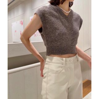 ＜H＞ALPACA BOUCLE KNIT VEST 10/31まで値下げ