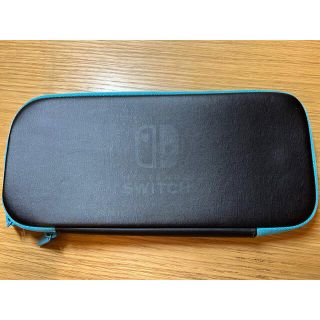 ニンテンドースイッチ(Nintendo Switch)のNintendo Switch ケース 純正品 ブルー　保護液晶フィルム付き(家庭用ゲーム機本体)