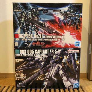 バンダイ(BANDAI)のHGUC ギャプラン[フライルー]  & HGUC リゼル（隊長機）(模型/プラモデル)