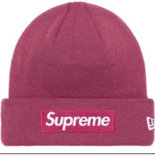 シュプリーム(Supreme)のSUPREME New Era® Box Logo Beanie PLUM(ニット帽/ビーニー)