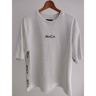 ルーカ(RVCA)のRVCA ルーカ サイドロゴテープ Tシャツ 白 サイズM(Tシャツ/カットソー(半袖/袖なし))