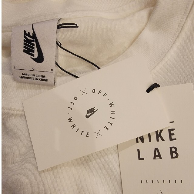 ナイキ  オフホワイト Tシャツ L NIKE LAB TEE サマー