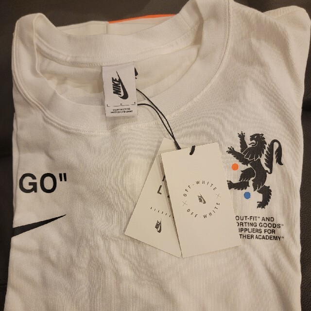 最終出品 未使用 希少 Off-White レア NIKE tシャツ Lサイズ