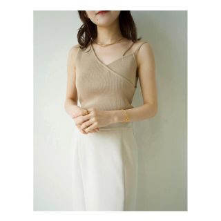 クラネ(CLANE)のacka knit camisole tank(キャミソール)