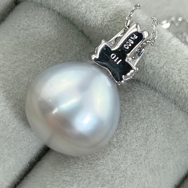 有名人芸能人】 【16-30】パール ダイヤモンド ネックレス D0.11ct