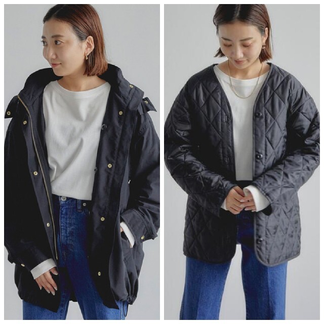 【WEB限定】小柄な方向け148-155㎝ ライナー付きフードブルゾン