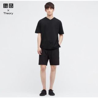 ユニクロ(UNIQLO)の【新品・未使用】ユニクロ　セオリー  リラックスフィットVネックTシャツ  S(Tシャツ/カットソー(半袖/袖なし))