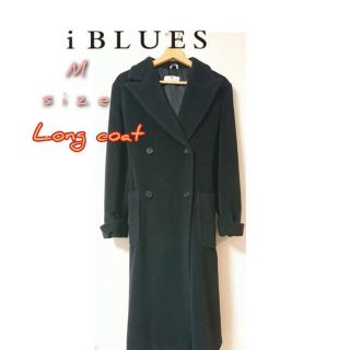 イブルース(IBLUES)の【イブルース】バージンウール95% カシミア5% ブラックロングコート(チェスターコート)