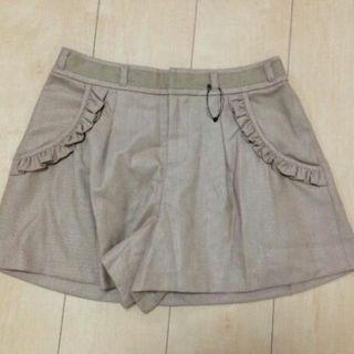 ミッシュマッシュ(MISCH MASCH)の【0801】misch masch キュロットスカート 38 ベージュ(ショートパンツ)