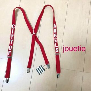 ジュエティ(jouetie)の【0509】jouetie サスペンダー F レッド(サスペンダー)