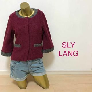 スライラング(SLY LANG)の【0542】SLY LANG ジャケット F ボルドー レッド(その他)